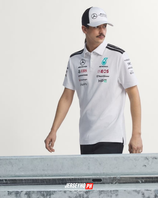 Mercedes AMG Petronas F1 2026 Team Polo - White