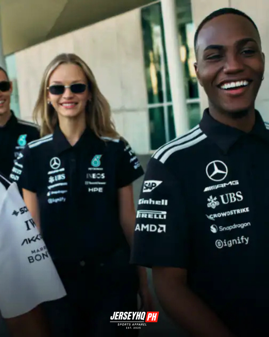 Mercedes AMG Petronas F1 2026 Team Polo - Black