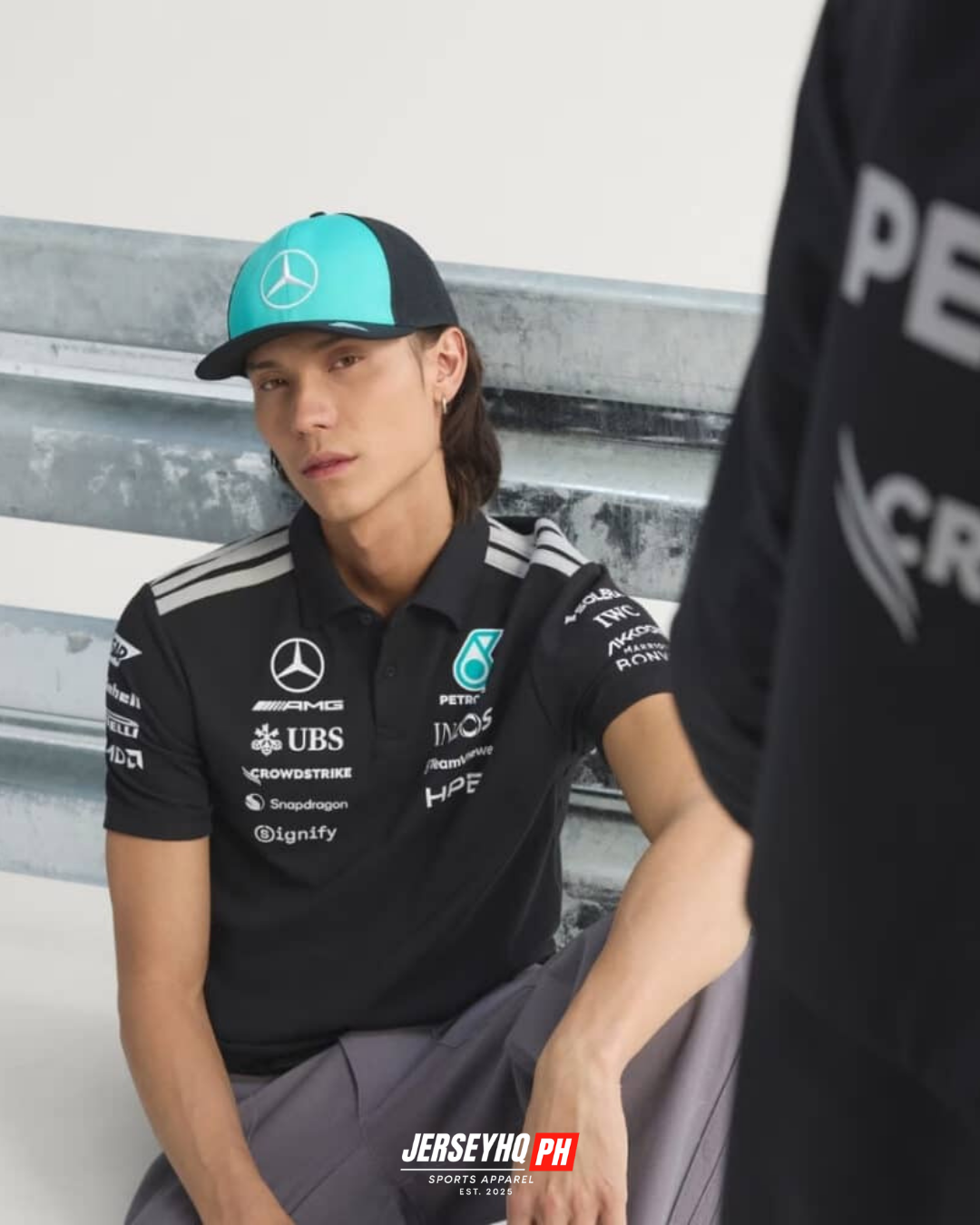 Mercedes AMG Petronas F1 2026 Team Polo - Black
