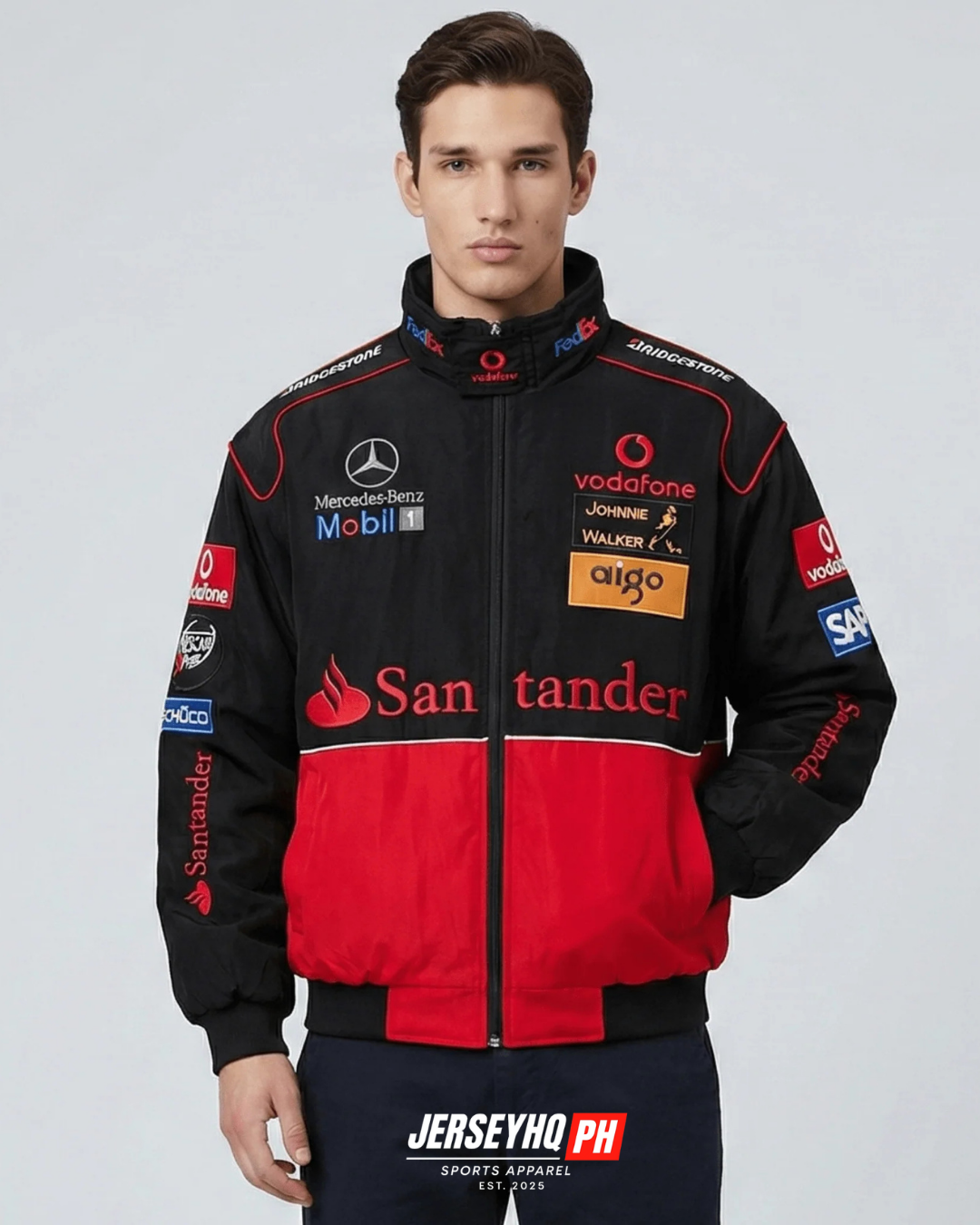 Mercedes Vintage Racing Jacket - Red