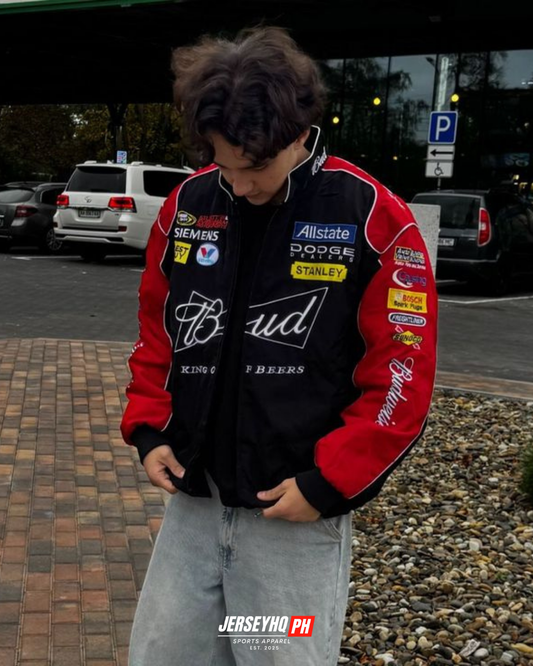 Budweiser Vintage Racing Jacket - Black