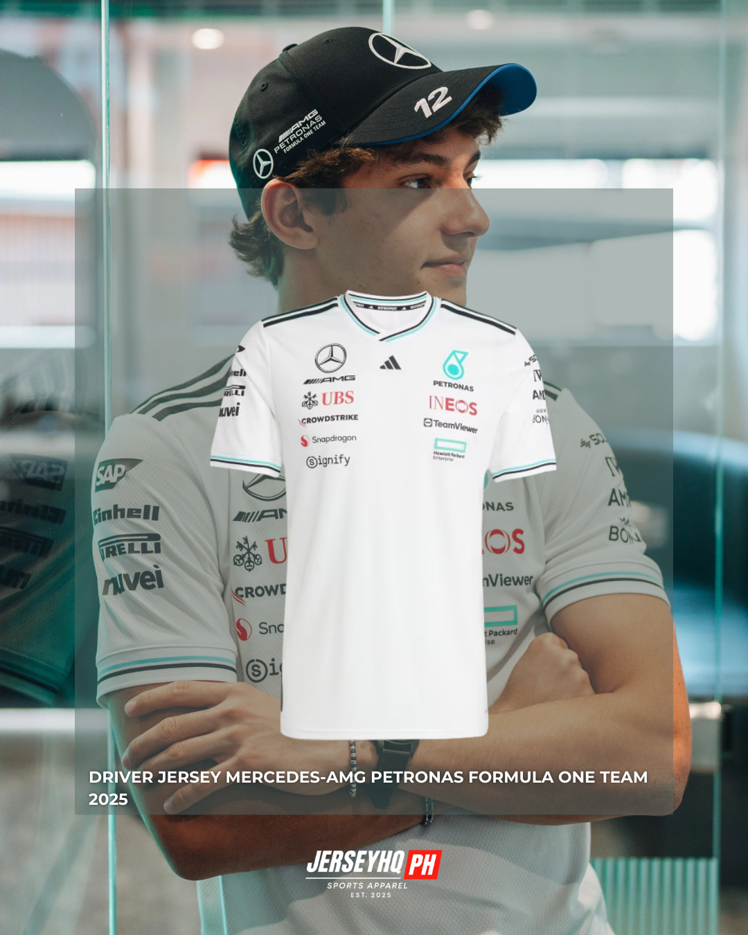Mercedes AMG Petronas F1 2025 Team Driver T-Shirt