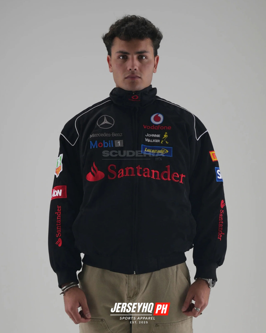 Mercedes Vintage Racing Jacket - Black