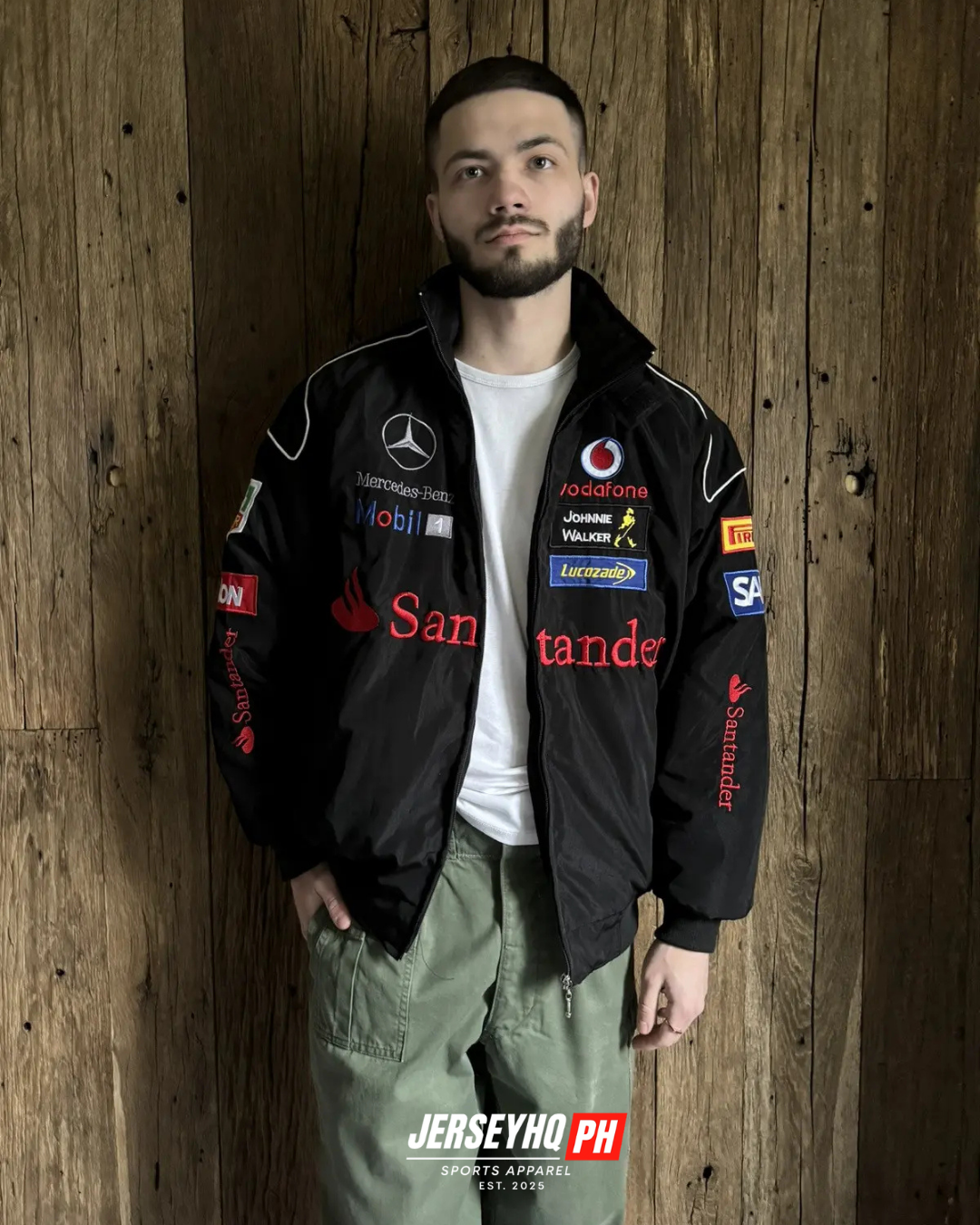 Mercedes Vintage Racing Jacket - Black