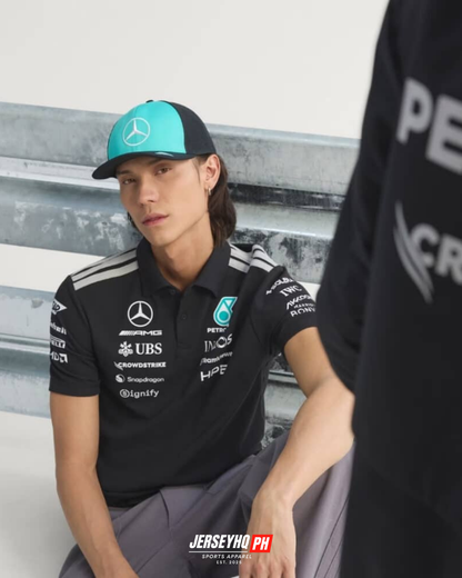 Mercedes AMG Petronas F1 2026 Team Polo - Black