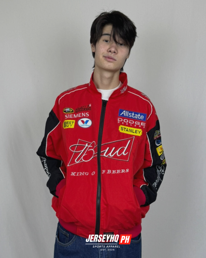 Budweiser Vintage Racing Jacket - Red