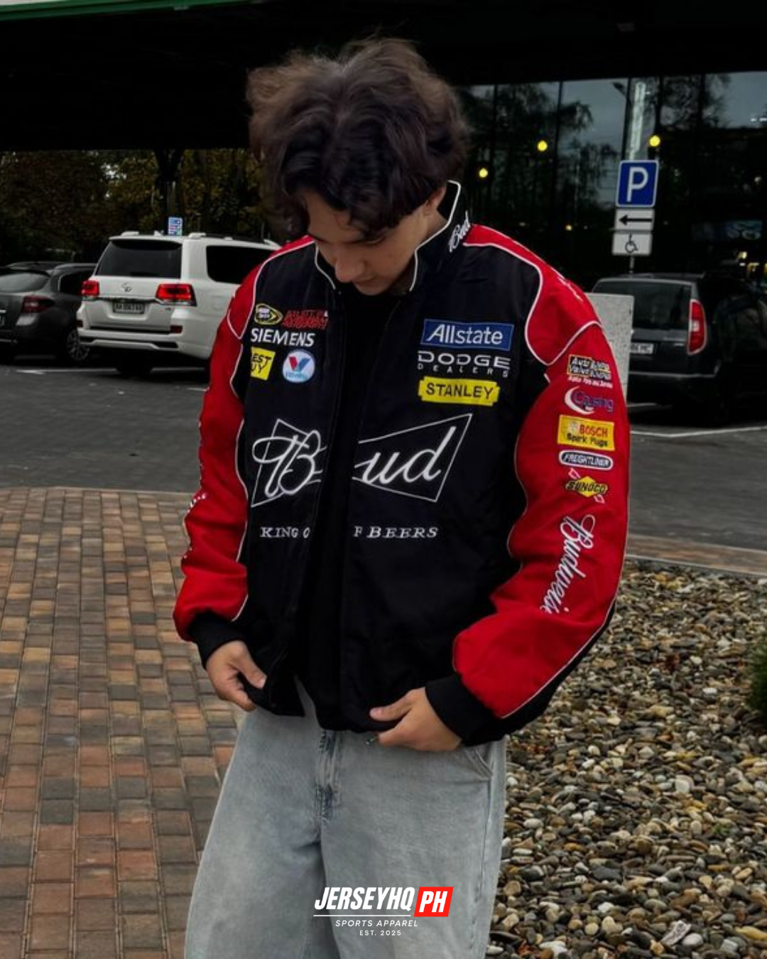 Budweiser Vintage Racing Jacket - Black
