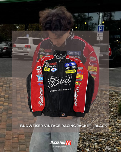 Budweiser Vintage Racing Jacket - Black