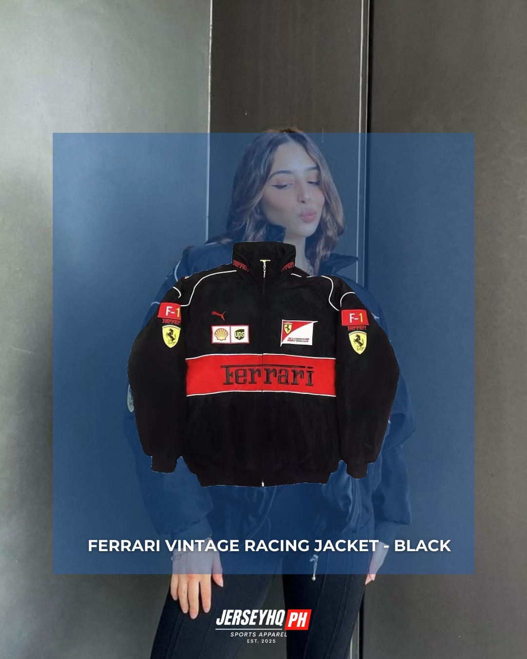 Ferrari Vintage Racing Jacket - Black