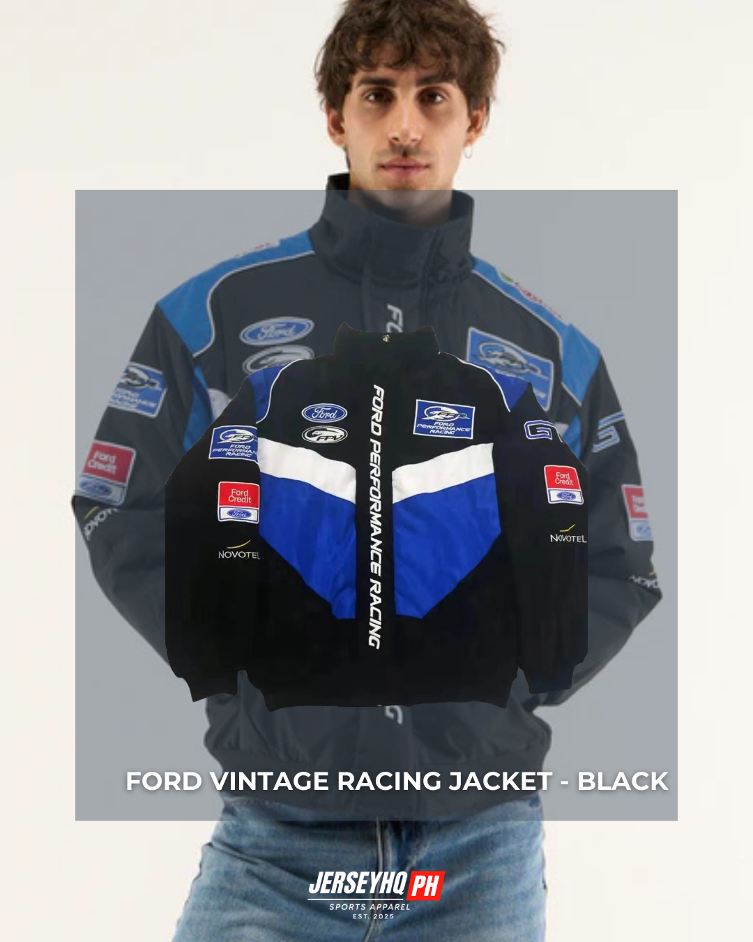 Ford Vintage Racing Jacket - Black